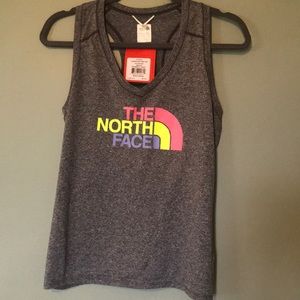NWT The North Face Graphic Reaxion Amp Tank Grey